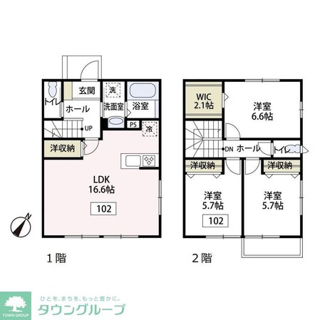 ボヌール相模大野IVの物件間取画像